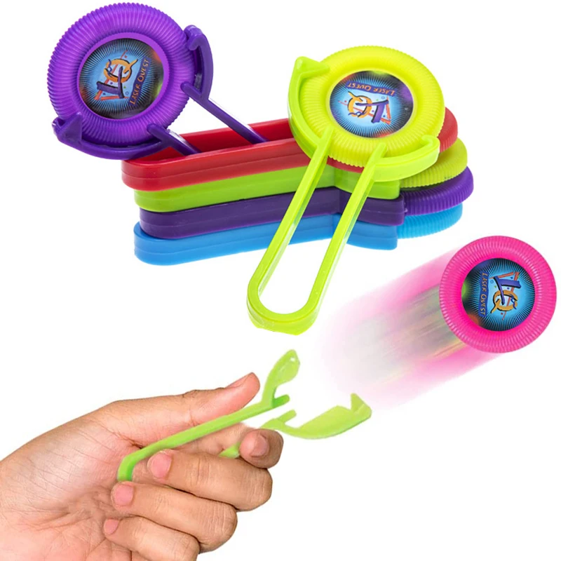 Catapult Launcher Disc Fun Slingshot Kids Party Gift Birthday Gift Outdoor Finger Catapult Launcher Training Toy