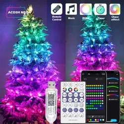 Luminous Bluetooth - Enabled Color - Changing LED String Lights with Music Sync & Remote Control - 3m (Full Set)