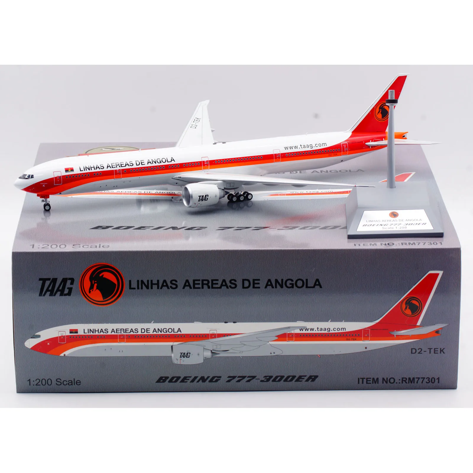 

RM77301 коллекционный самолёт из сплава подарок на летательный аппарат 1:200 LINHAS AEREAS Ангола Боинг брикет литая модель самолета