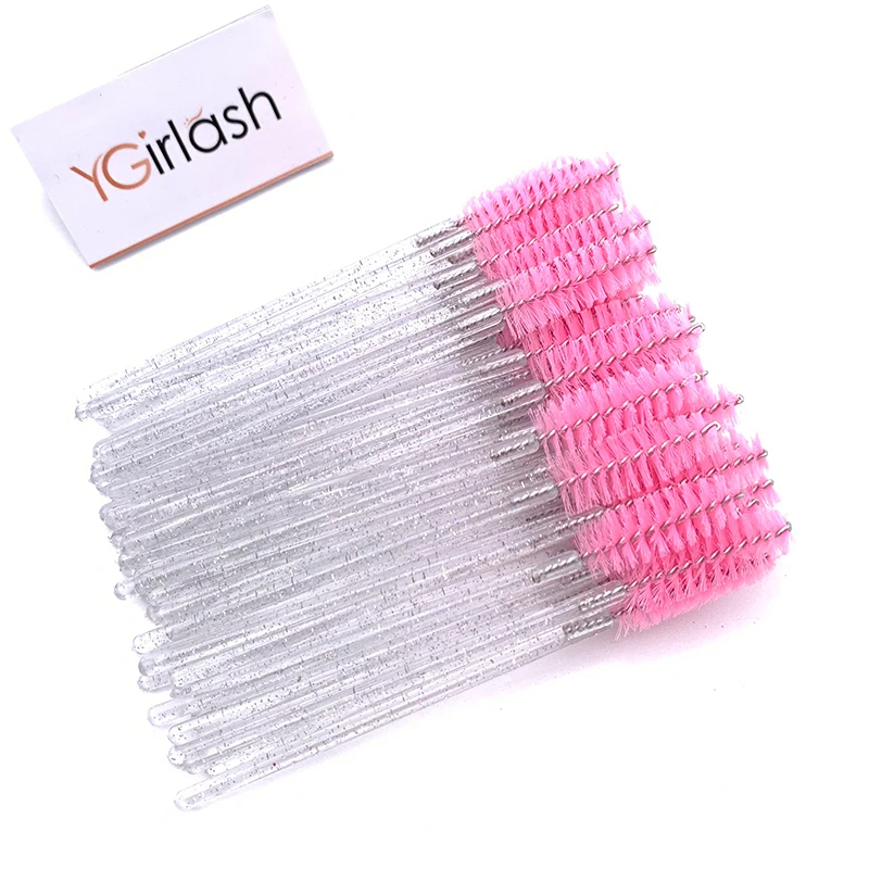 Disposable Crystal Eyelash Makeup Brush 50 PCS/Pack Mascara Wands Lash Extension Tools makeup brush set makeup brush eyelashes brush eyelash brush makeup tool set makeup tool