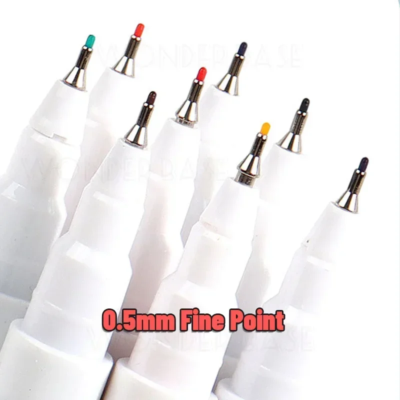 8 Colors 0.5mm Magnetic Dry Erase Markers Whiteboard Marker Pen Office School White Board Stationery Extra Fine Tip Colored Pens