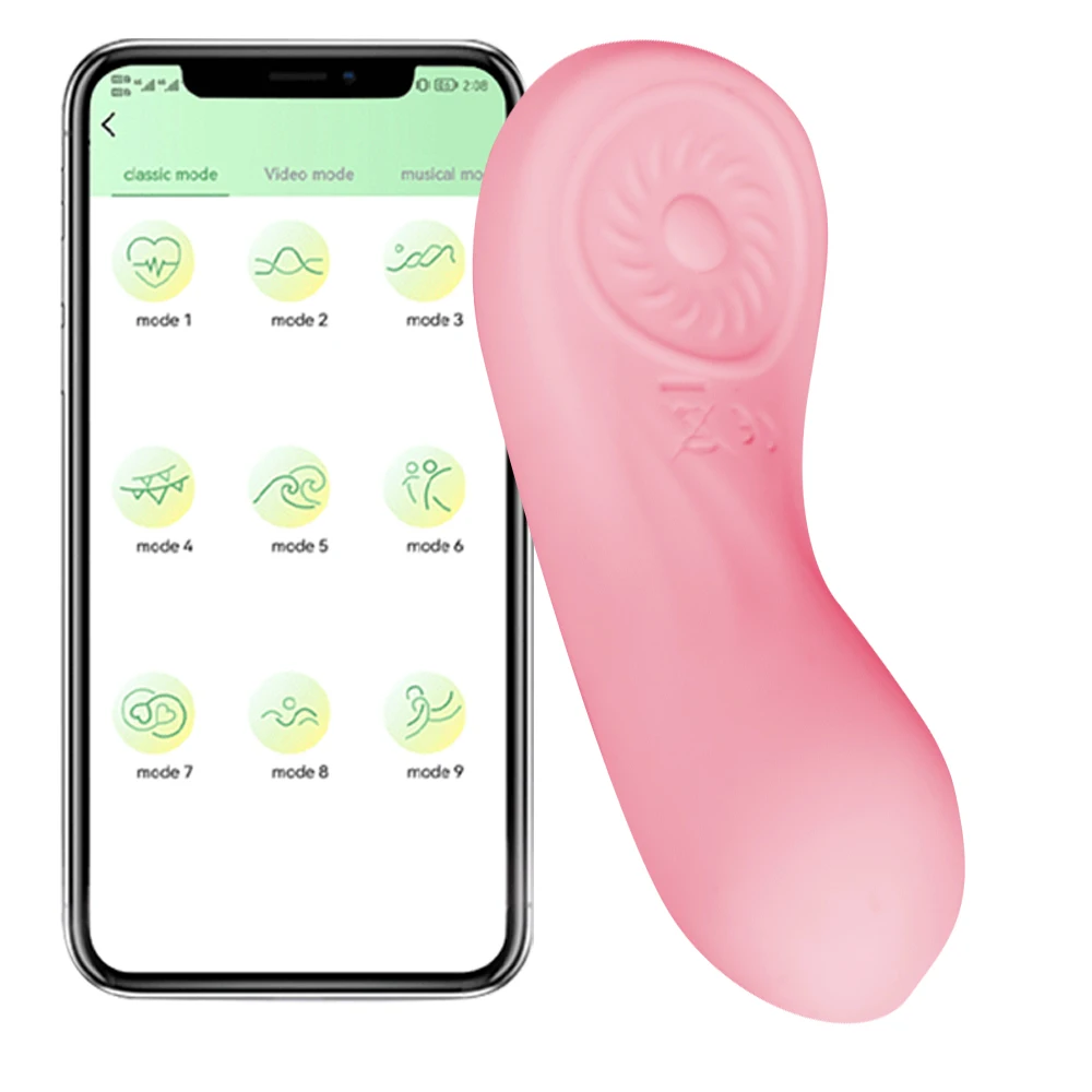 Draadloze vibrator Draag oplegvibrators Clitoris Stille clitoris APP Afstandsbediening Stimulator Seksspeeltjes voor vrouwen_voghion.com