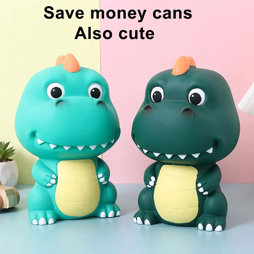 Dinosaur Piggy Bank Plastic Lined, Fall Proof Can Be Saved and Retrieved Children's Cartoon Piggy Bank Birthday Gift Ornaments