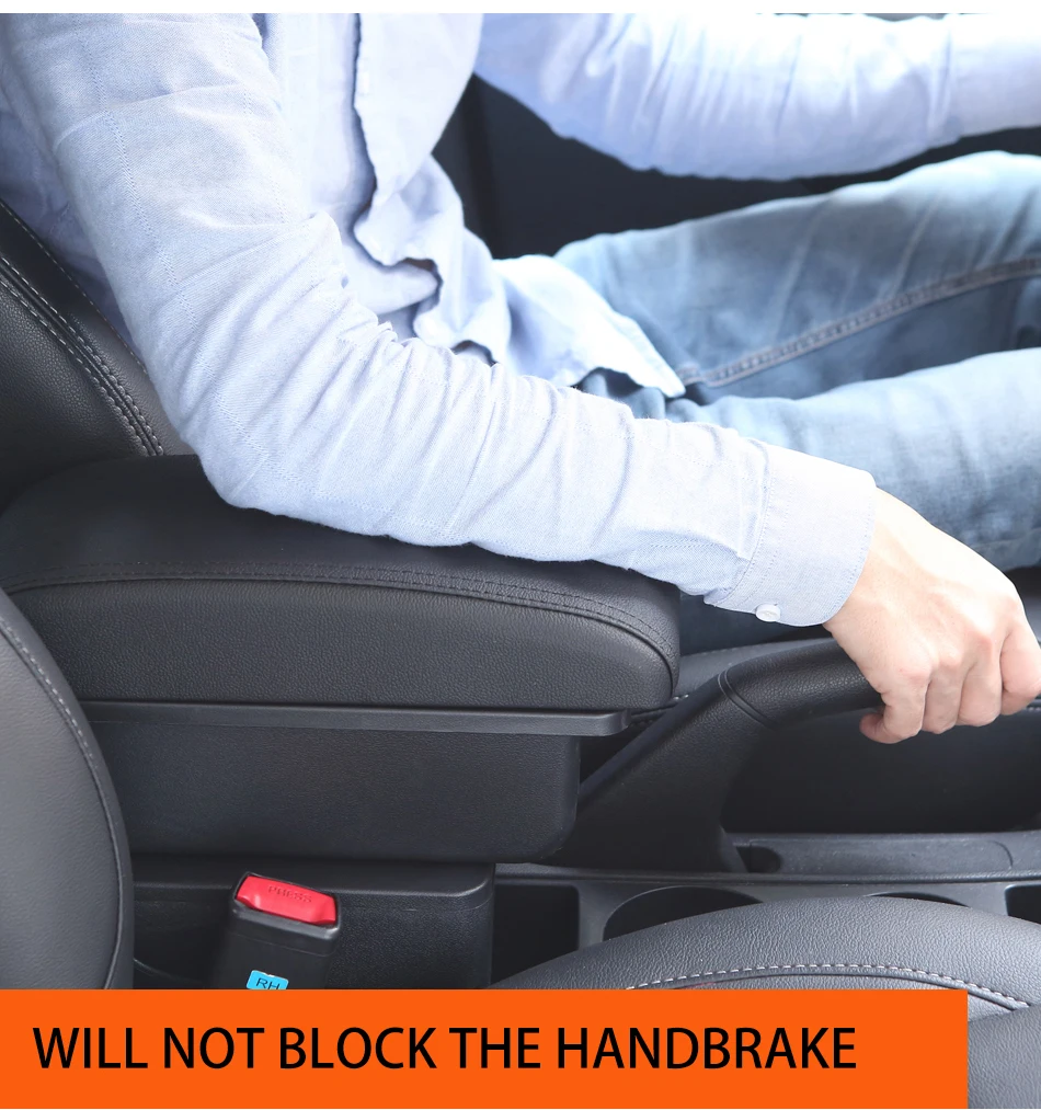 Asennetun käsinojan sivunäkymä