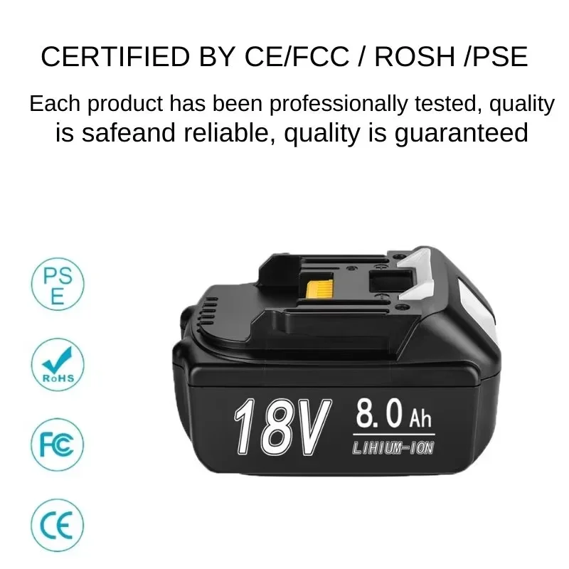 18V 12.0Ah Makita LED lithium ion replacement LXT BL1860B BL1860 BL1850 Makita rechargeable power tool battery rechargeable power tool battery
