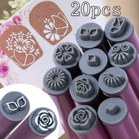 4/6/10/20Pcs Nail Art Stamping Pen Set DIY Flower Butterfly Graffiti Stamp Nail Pen Y2K Manicure Painting Templates Drawing Tool 1