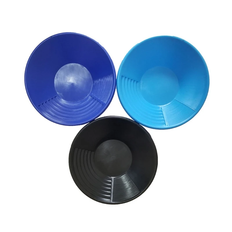 Hot Sale Plastic Gold Pan Basin Nugget Mining Pan Dredging Prospecting River Tool Wash Gold Panning Equipment 2