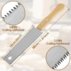 New Japanese Hand Saw 6inch SK5 High Carbon Steel Double Edged Hand Saw 14/17 TPI Woodworking Flush and Finish Cutting Wood Saw 6