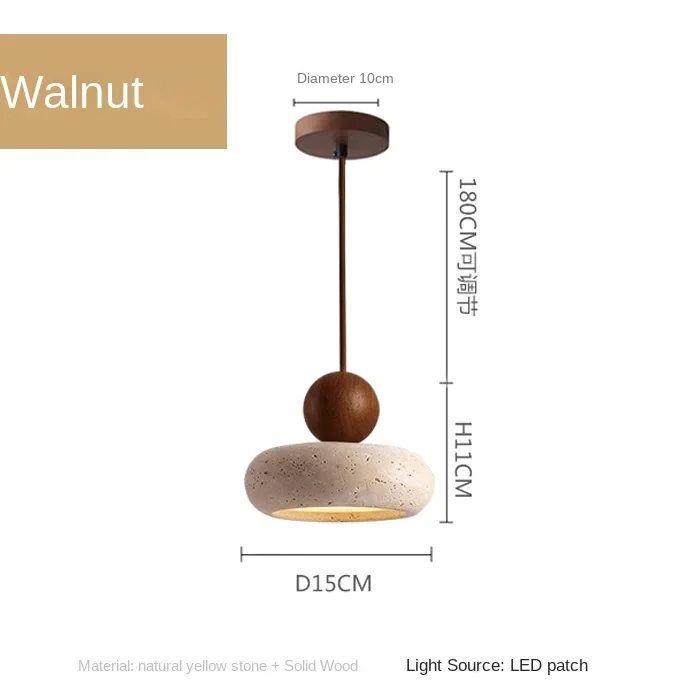 ضوء معلق عتيق بحجر العقيق الأصفر الطبيعي، مثالي لغ...