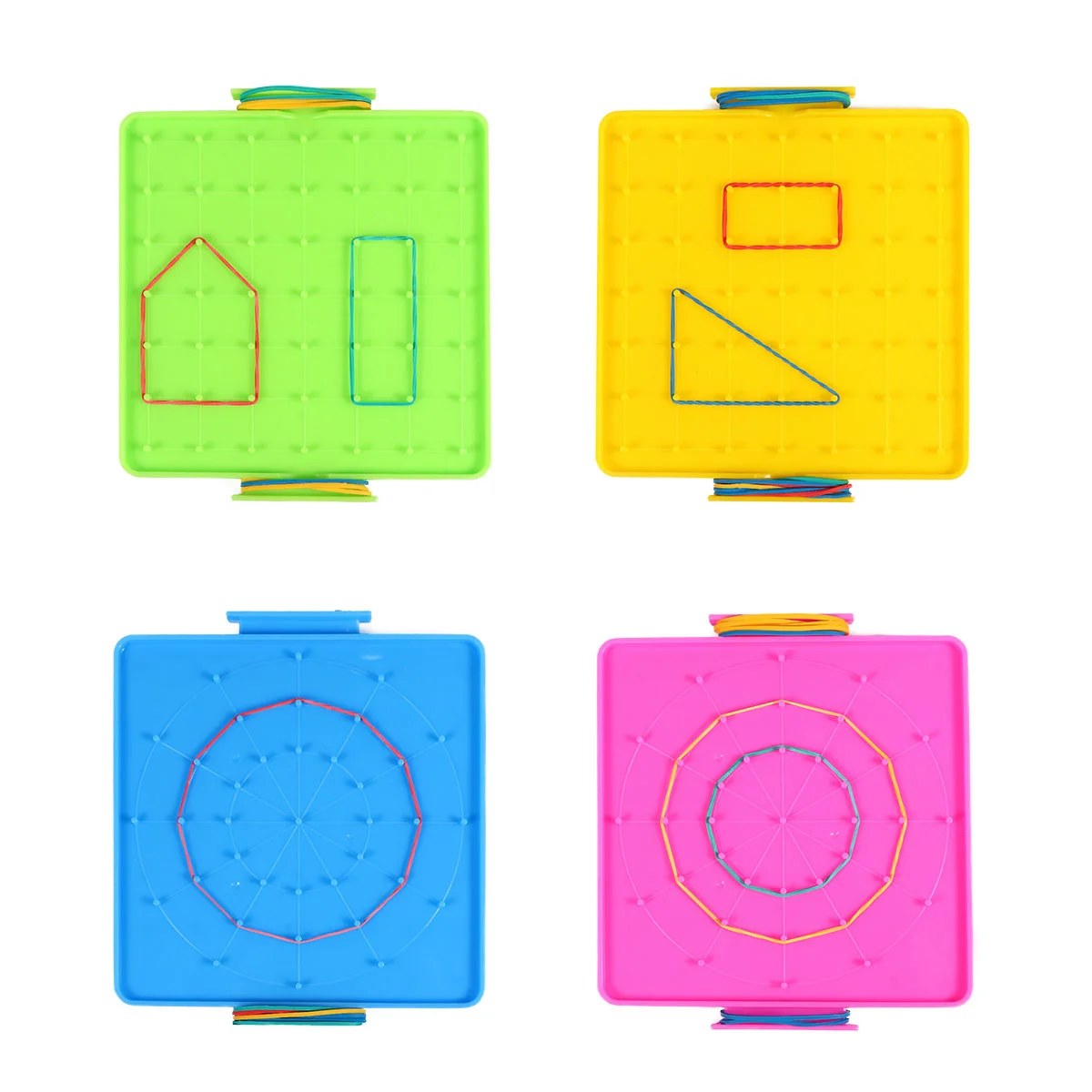 Geoboard Learning Material Geometric Geoboards Toys Double-sided Geoboard Plastic Geoboard Toy Kids Early Learning Toys