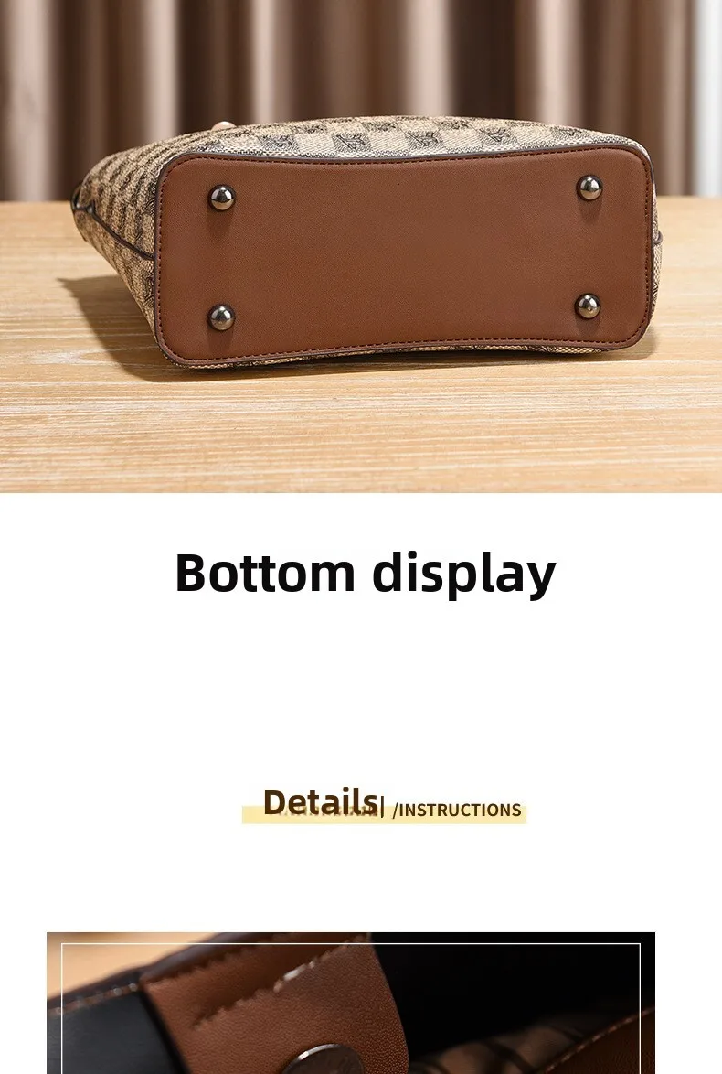 Classic Tote Bag Women's Shoulder Messenger Bag Versatile Style_voghion.com