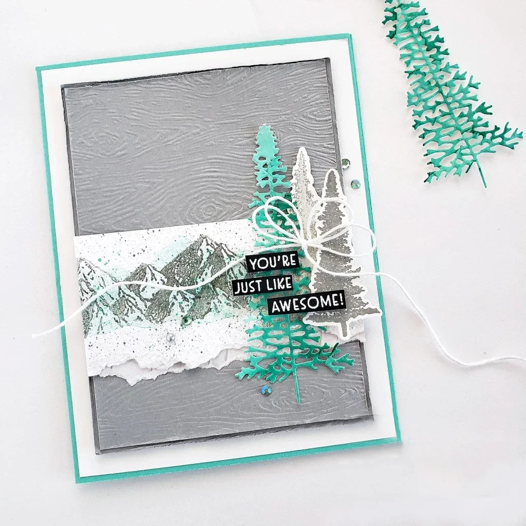 Mmao Craft Metall-Stanzformen, geschnittene Matrizenform, Weihnachtsbaum, Sammelalbum, Papier, Basteln, Messerform, Klingenstanzer, Schablonen