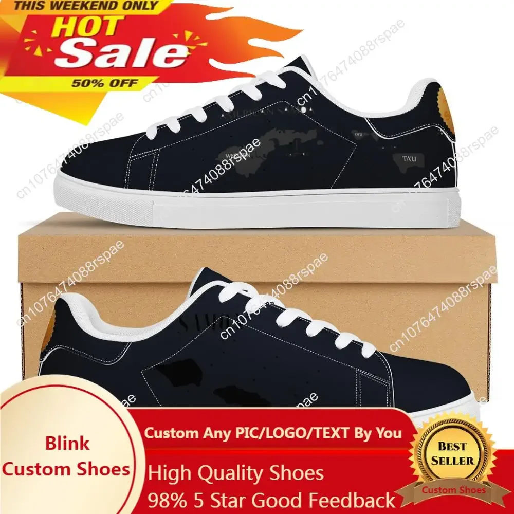 Flat Sneakers America Polynesian Samoa Tribal Print Custom Man Lightweight Walking Sport Shoes Women Running Shoes
