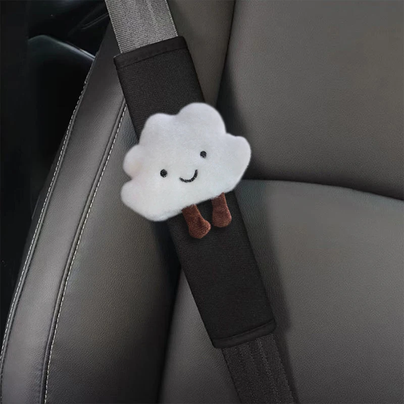 seat belt covers Car Styling Seat Belt Cover Shoulder Strap Harness Cushion Cartoon Cloud Car Seatbelt Shoulder Pad Protector Auto Neck Support
