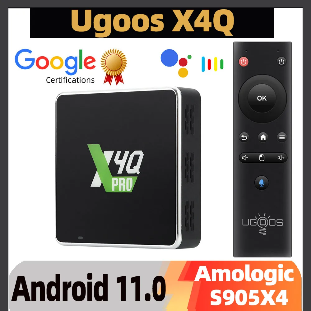Ugoos X4 Pro Android 11 Caixa De Tv Inteligente S905x4 Ddr4 4gb 32gb ...
