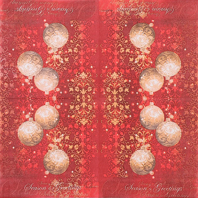 Paper Napkins Tissue Paper Decoration Paper Christmas Napkins Disposable Soft Paper Wipes Snowman Printed Tissue Home Party Placemat Decoration Cutlery Supplies