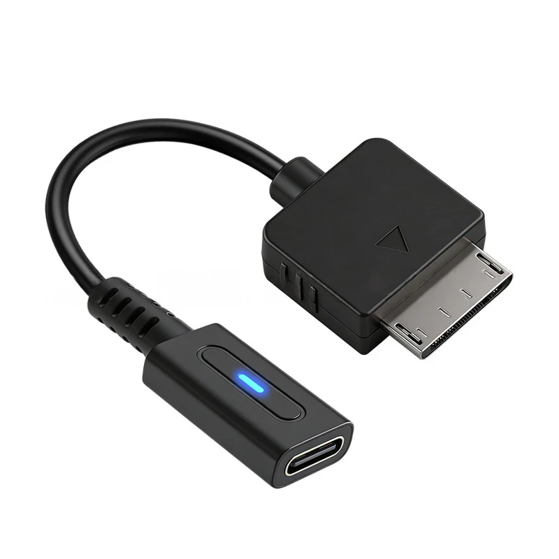 PSP Go 컨트롤러 충전 어댑터용 PD 타입 USB C 케이블,  PSP Go 게임 콘솔용 LED 변환 케이블, 전원 케이블