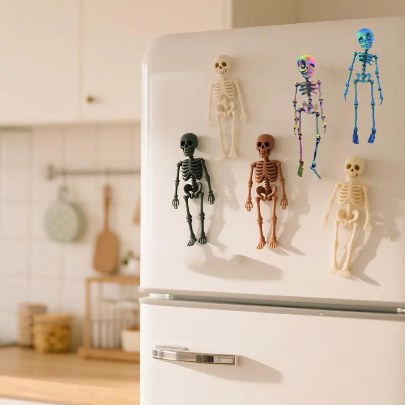 3D Printed Skeleton Human Joint Fidget Toy Rotatable Articulated Office Desktop Refrigerator Ornament Adults Kid Toy Crafts Gift
