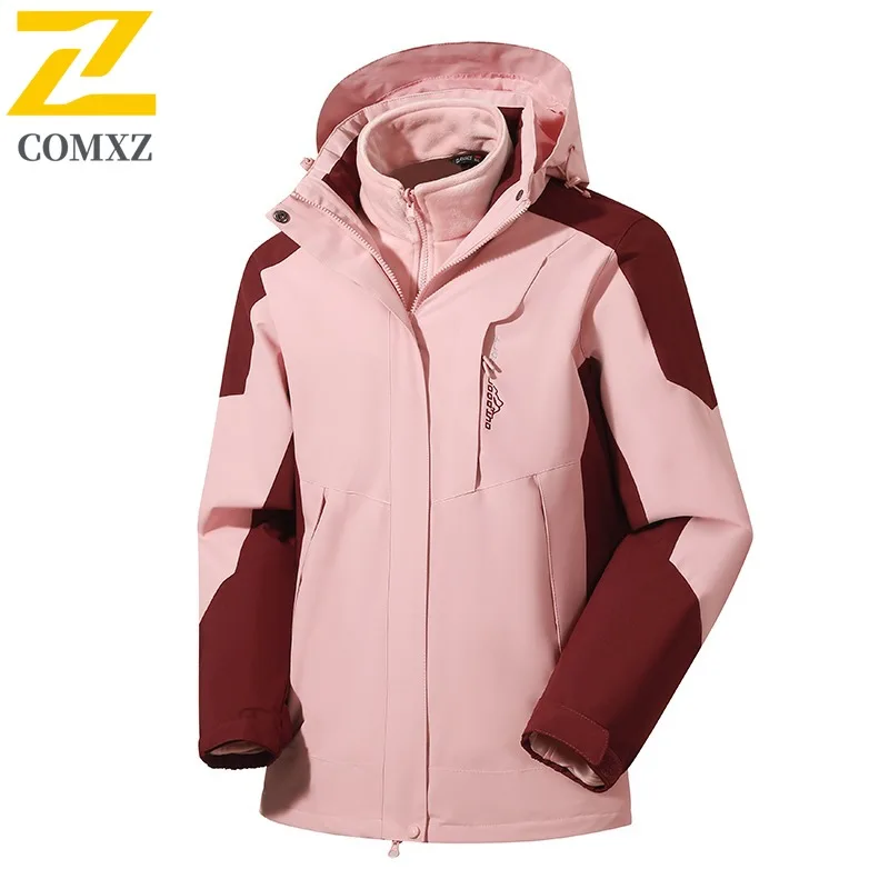 COMXZ Hooded Fashion 2025 Jacket for Men Outdoor Hike Thick Warm Parka All-Purpose Everyday Use Cozy Winter Windbreaker