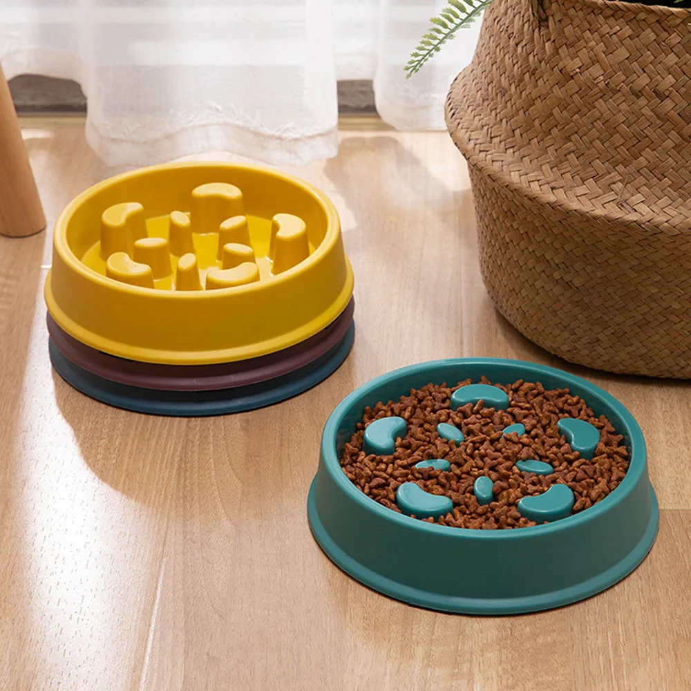 Pet Slow Food Bowl Small Dog Choke-proof Bowl Non-slip Slow Food Feeder Dog Rice Pet Supplies Available for Cats and Dogs