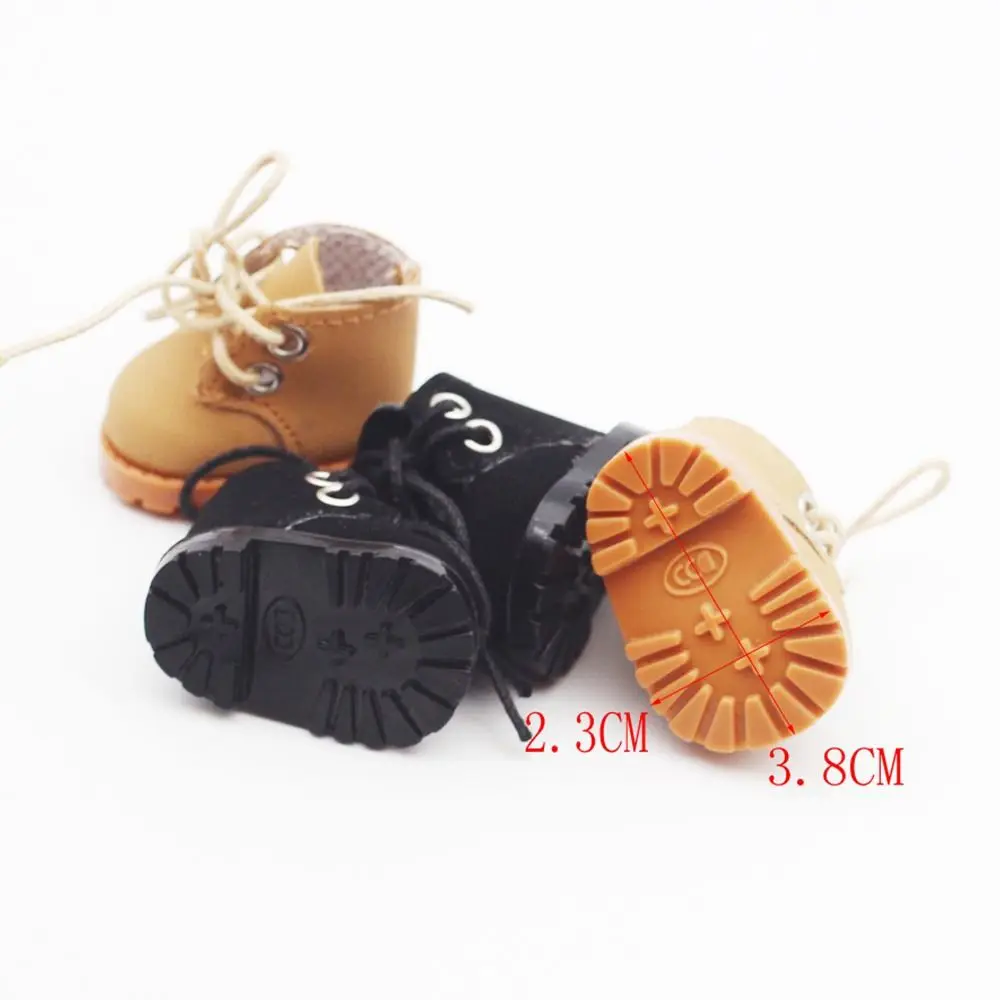 Fashion 3.8CM FOR Shoes Handmade DIY Mini Shoes Replacement Accessories Leather Shoes Cotton