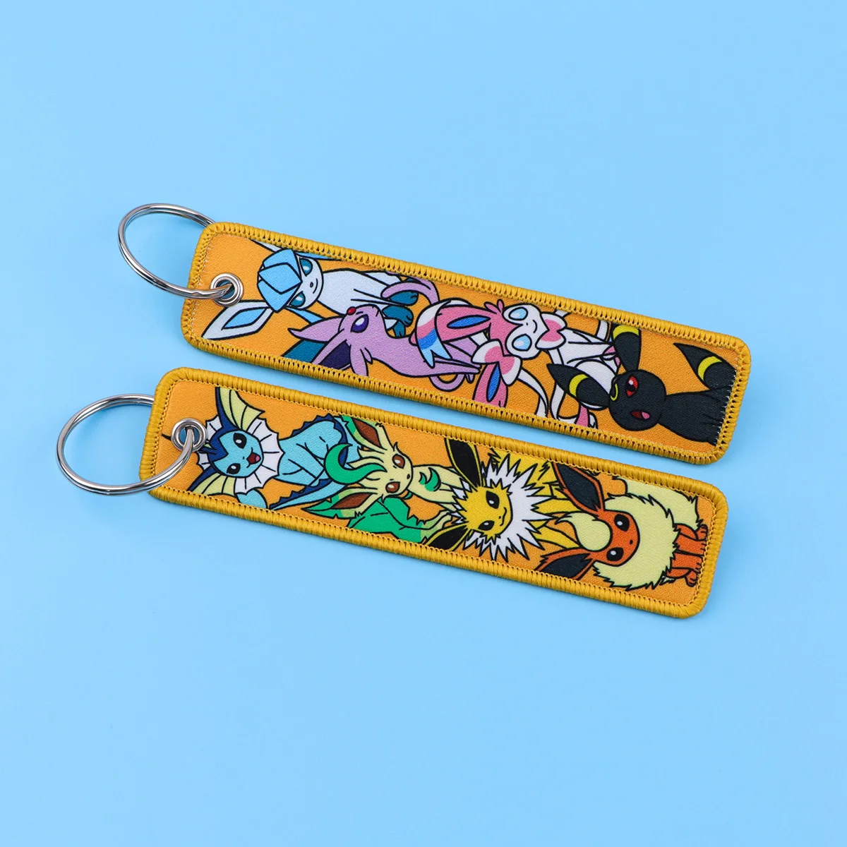 Niedlicher Enten-Stickerei-Schlüsselanhänger, Jet-Tag-Schlüsselring für Rucksack, Auto-Deko, Fans-Geschenk, Schlüsselanhänger für Motorräder, Cosplay-Zubehör – Detail 7