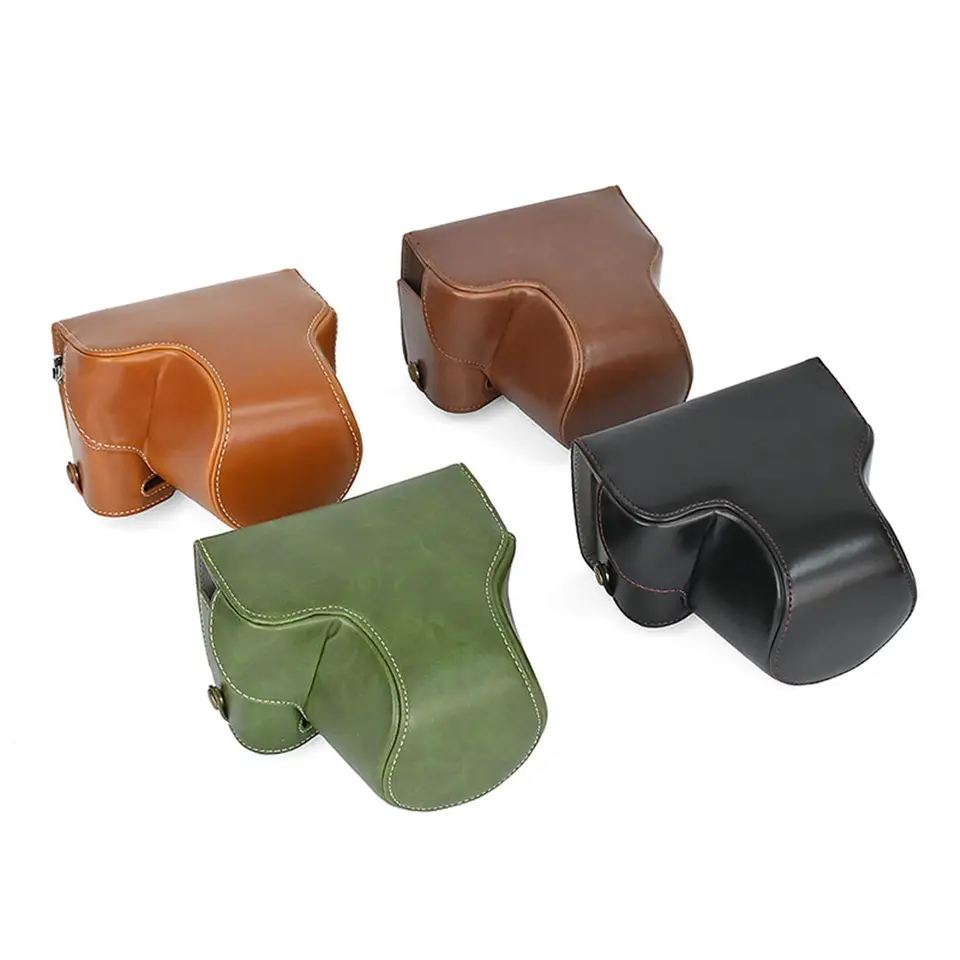 MUZIRI KINOKOO - Custodia in pelle PU per Fujifilm X100V con tracolla FUJI X100V, custodia protettiva per Fujifilm X100V, per aggiungere presa alla macchina fotografica-caffè