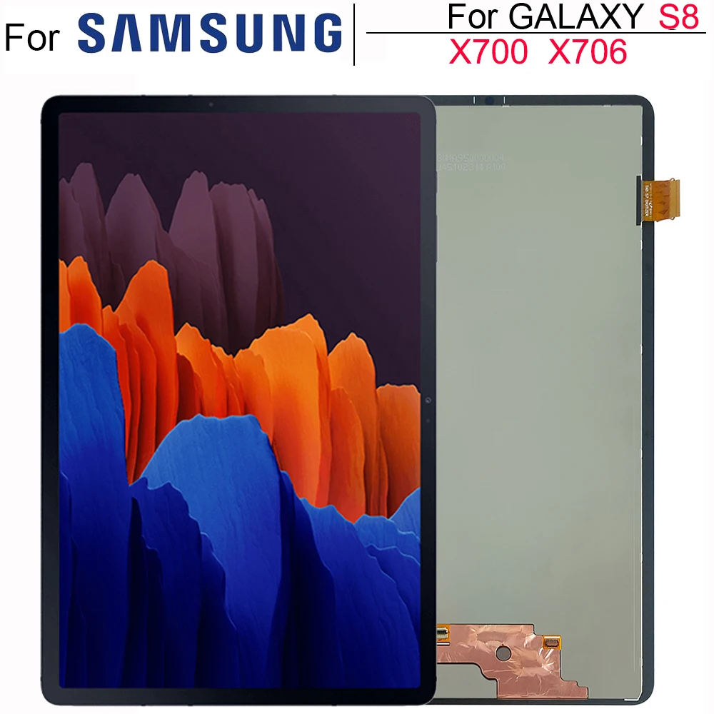 Display Lcd e Montagem Digitalizador de Tela Sensível ao Toque 11 Apto para Samsung Galaxy Tab s8 Sm-x700 X706 X706b X706u X706n
