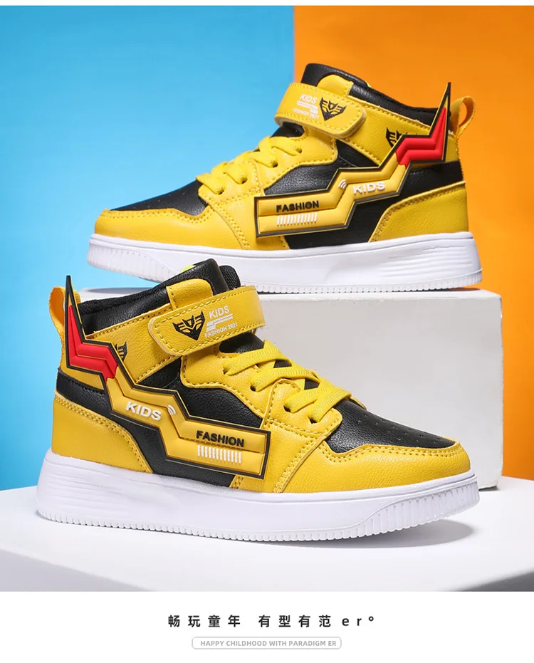 Sneakers Cartoon Leather Light Sport Shoes Autumn Breathable