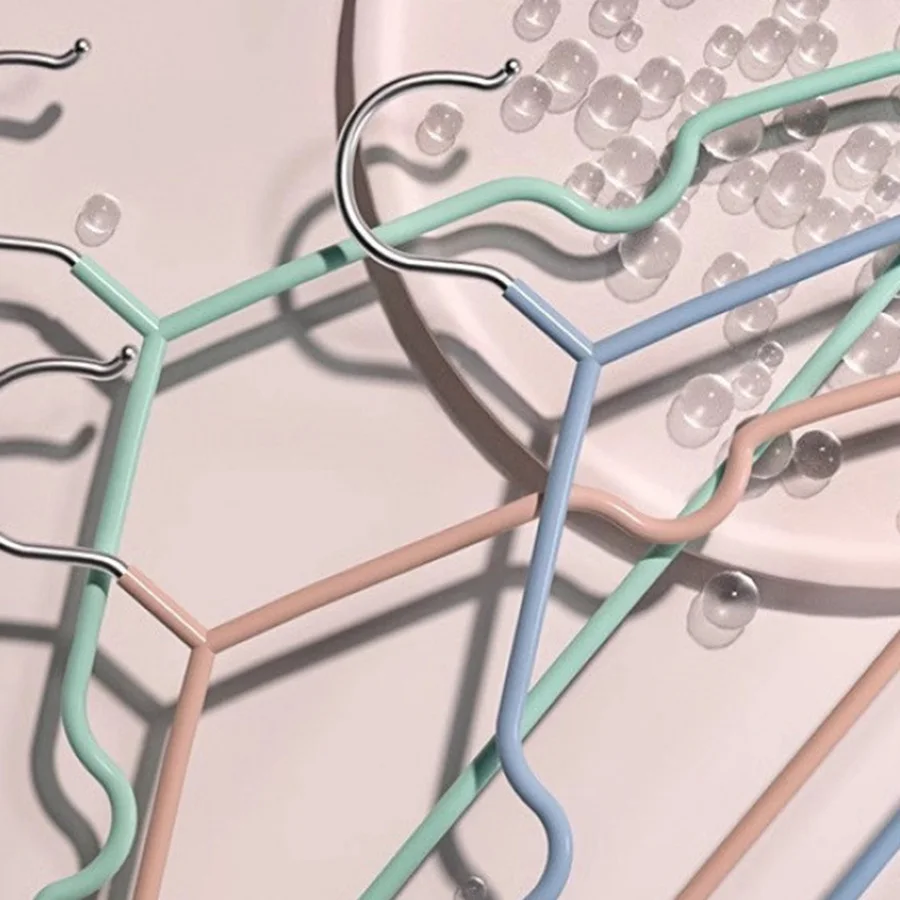 Metal Traceless No-slip Clothes Hangers, Durable Strong Clothes Racks, Household Space Saver For Organization Of Bedroom