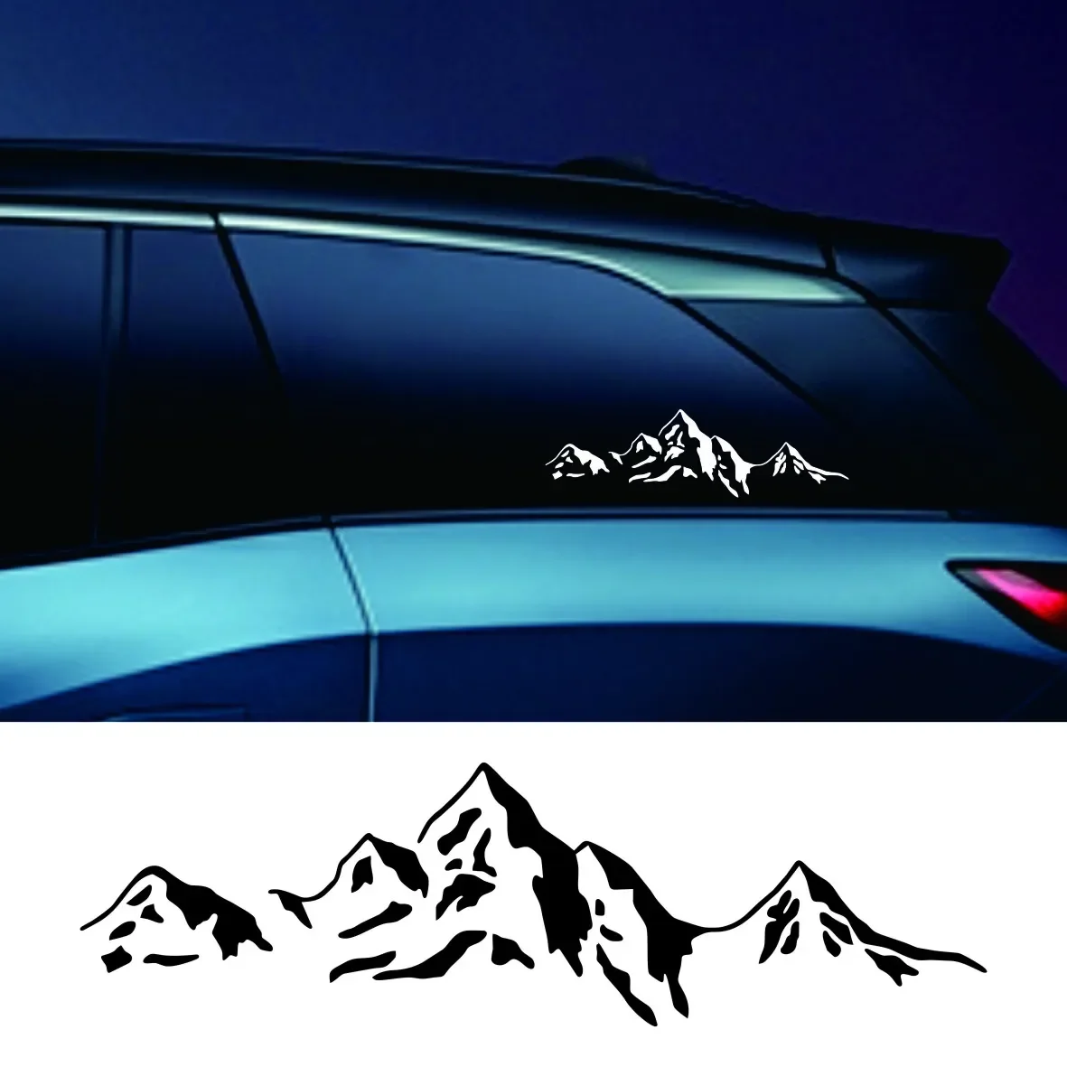 

Mountain Die-Cut Vinyl Decal Car Sticker Waterproof Auto Decors On Car Body Bumper Rear Window Laptop Stickerscustomized