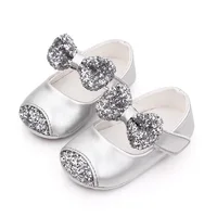 Baby Girl Shoes Cute Princess Bowknot Soft PU Mary Jane Shoes Anti-slip Sole Spring Summer Sandal for 0-6-12m Baby Girl 4