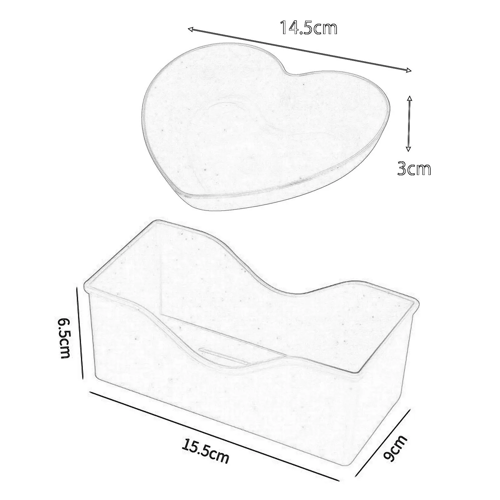 Heart Dish Valentine`s Day Serving Tray,Heart Shaped Tray,Fruit Serving Plates for Fruit CSweets Cakes Valentine`s Day