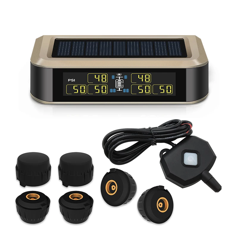 무선 타이어 압력 모니터링 시스템, RV 6 타이어 센서, 태양열 외부 센서, 트럭 트레일러 tpms