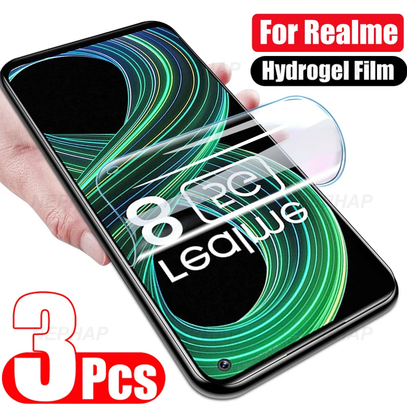 Гидрогелевая пленка с полным покрытием для Realme 7 8 9 Pro 8S 7i 8i 9i Защитная экрана 6 5 6i 5i