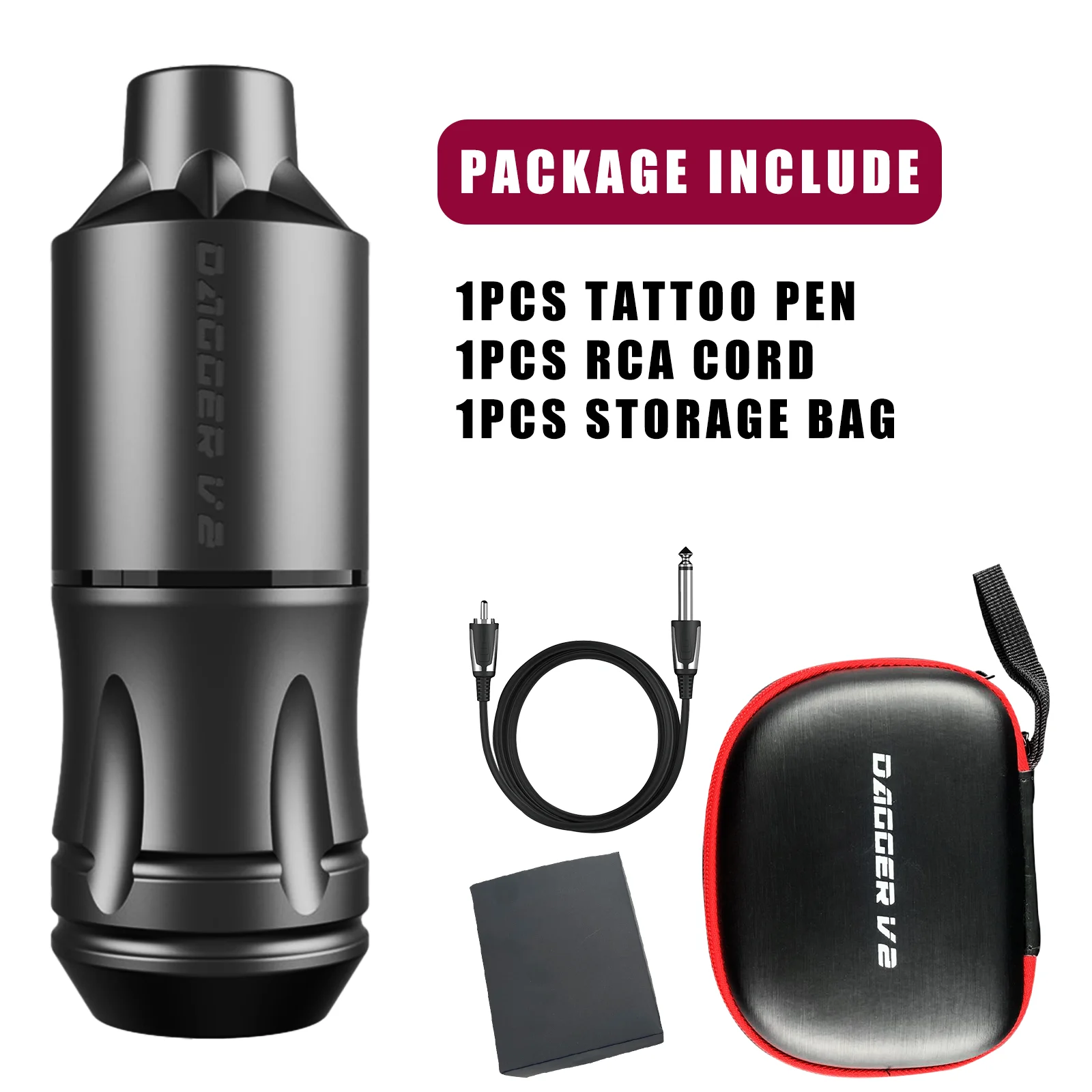 EZ Dager V2 SMPカートリッジロータリータトゥーマシンペン 3.2mm 4.0