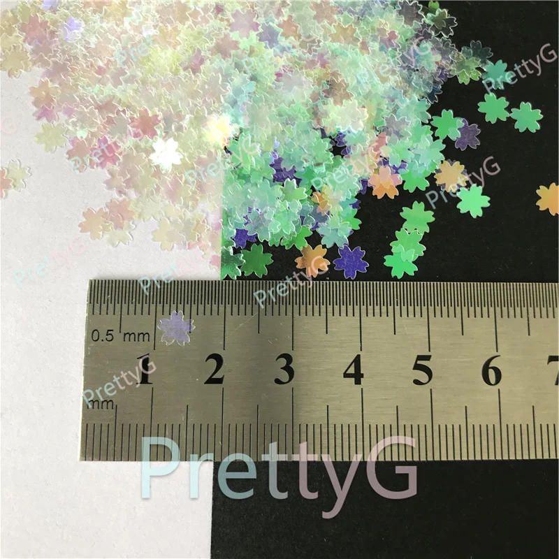 

PrettyG 58g Pack Sakuras Rainbow Glitter Sequins for Resin DIY Making Art Craft Nail Makeup Decoration Accessories C03