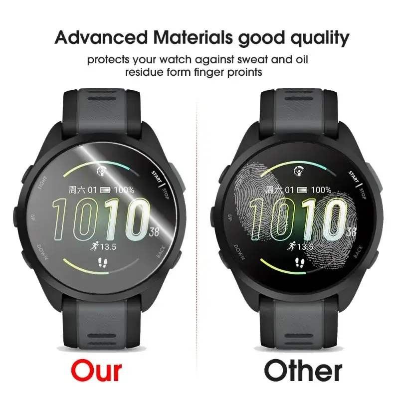 Tempered Glass for Garmin Forerunner 165 965 945 935 220 225 230 235 255s 735XT 620 630 Watch Anti Scratch Screen Protector Film - Image 5
