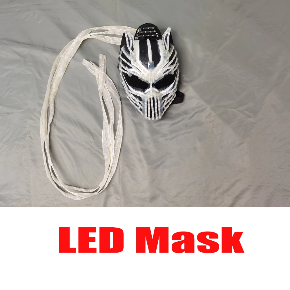 Full Color Pixel LED Robot Suit Costume Traje LED Lights Luminous Jacket Clothes Performance Wear Helmet