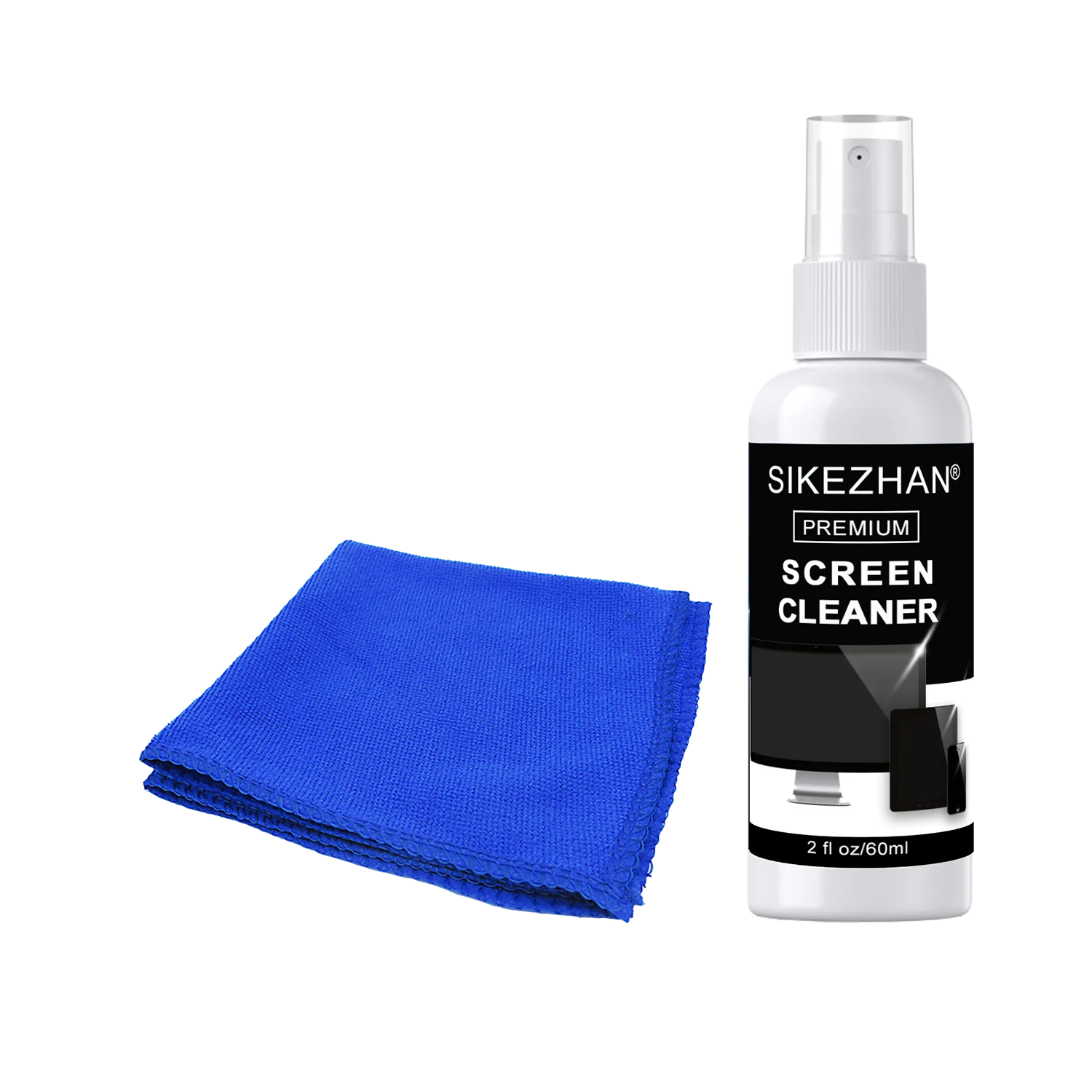 Screen Cleaner Spray Kit with Microfiber Cloth – Streak-Free Cleaning