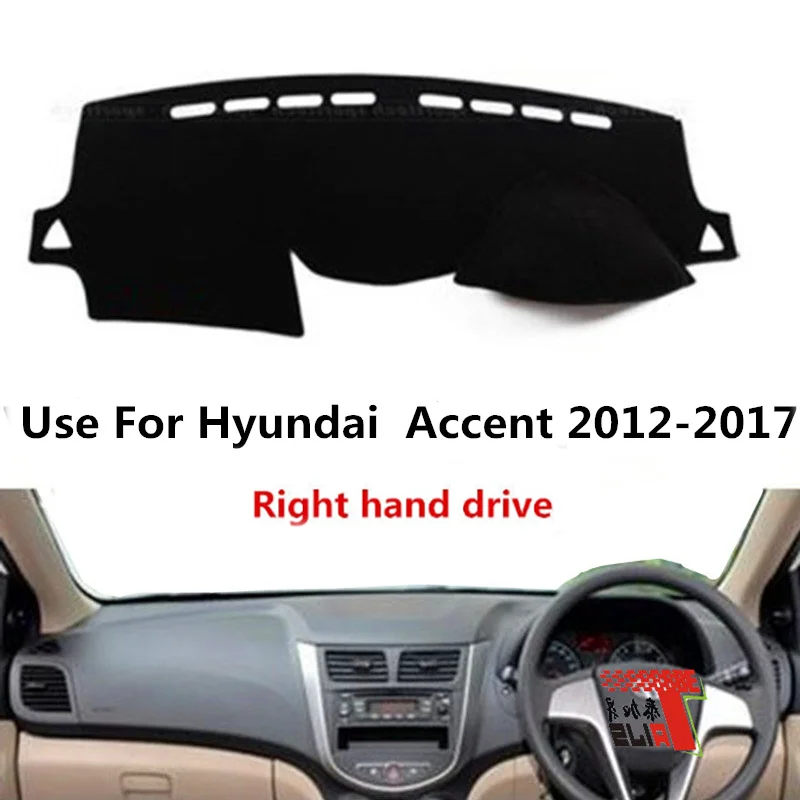 

Заводская Солнцезащитная Высококачественная замшевая крышка приборной панели TAIJS для Hyundai Accent 2012-2017, лидер продаж, правый руль