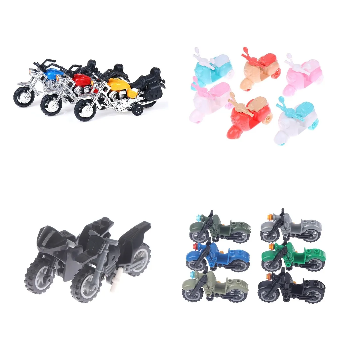 HOT Sale Kids Motorcycle Model Toy Car For Boys Kid Motorbike Plastic Education Toys For Children Best Gift