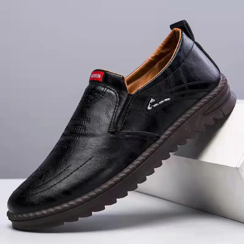 

Men's Business Classic Casual Leather Shoes Loafers Slip On Dress Social Shoes