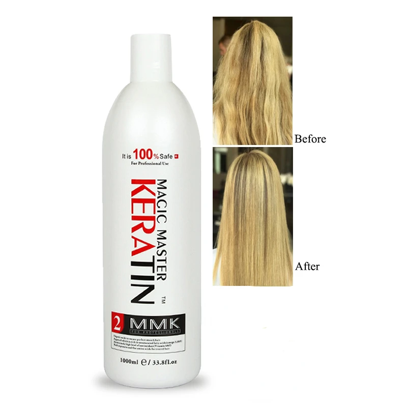 

1000ml Without Formalin Keratin Fresh Smelling Magic Master Keratin Brazilian Treatment Straighten and Smooth for Damaged Hair
