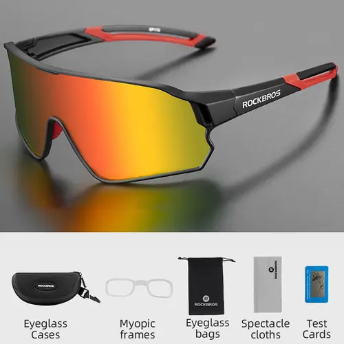 ROCKBROS Polarized Bike Glasses UV400 Sun Protection Cycling Sunglasses Ultralight Large Frame MTB Road Bicycle Eyewear Glasses - Image 12