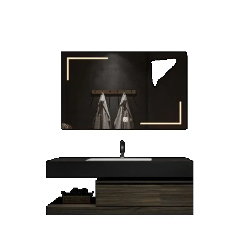 Mdf Washbasin Cabinet Drawer Bathroom Kit With Mirrors Furniture Column Narrow Storage Corner Closed Toilet Locker casa arredo