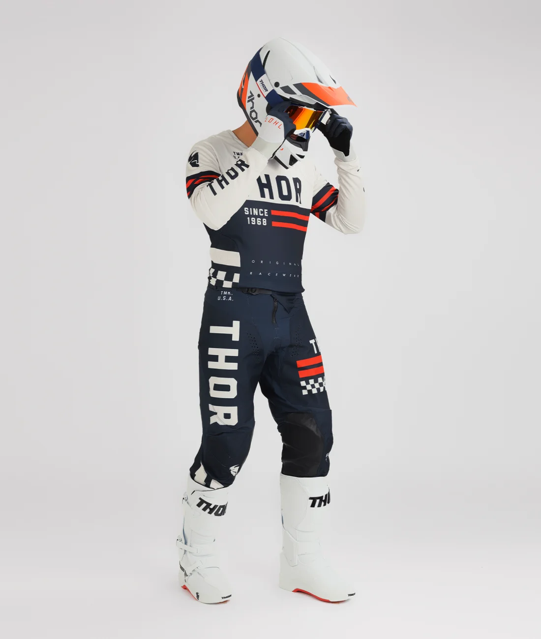 Motocross Gear Set NAVY FXR REVO MX Combos Off Road Moto Jersey Set Dirt Bike Kit Motorcycle Suit