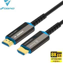 Ultra High - Speed 8K HDMI 2.1 Fiber Optic Cable Splitter with HDR and eARC Support - 10m (8K fiber optic cable)