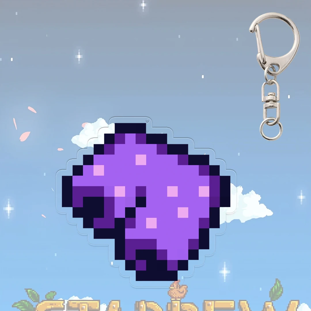 Purple Pants Keychain - Creative Stardew Valley-Inspired Decor & Accessory Pendant