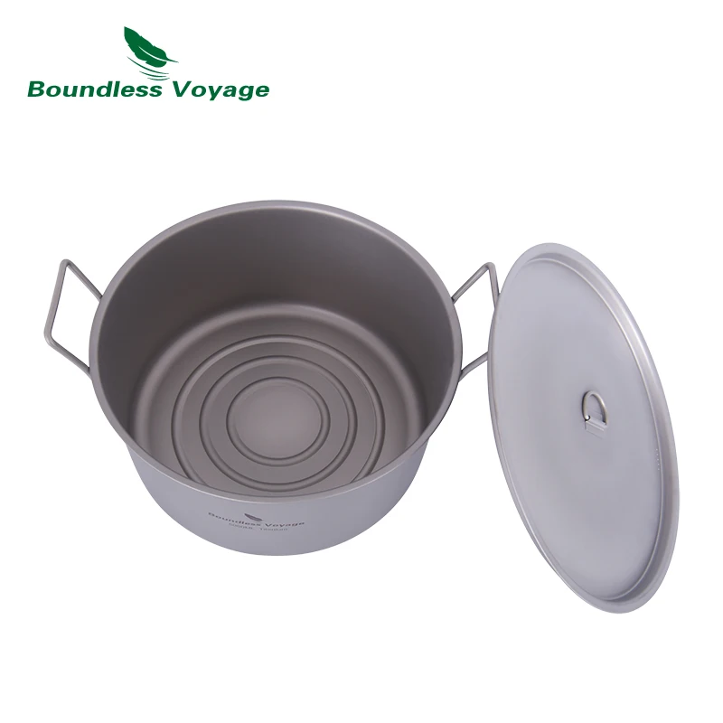 Boundless Voyage Titanium Frying Pan With Lid Fold... - Grandado